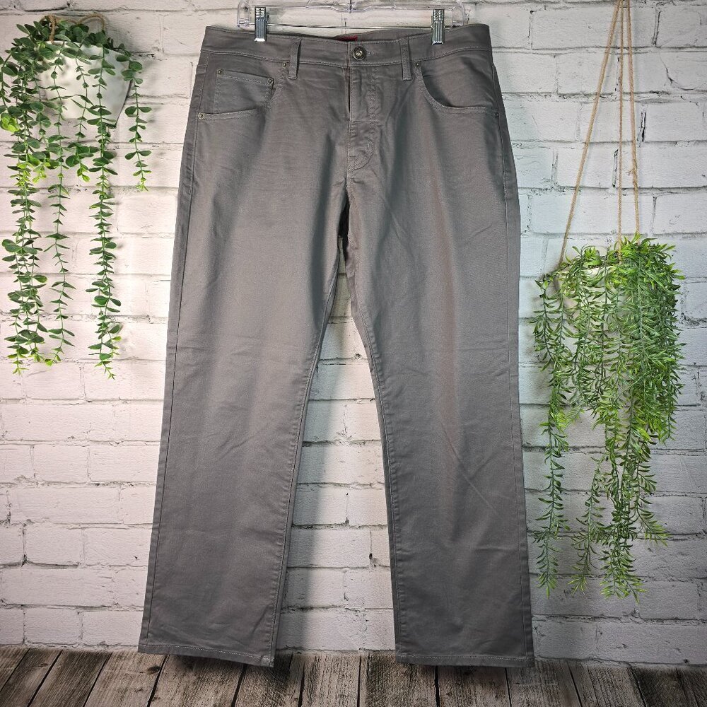 MENS UNTUCKit GRAY RELAXED FIT GRAY PANTS SIZE  36 X 30 EUC